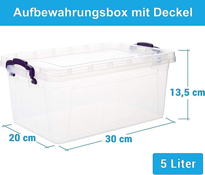 Centi Aufbewahrungsbox Stapelbare Plastikbox 5 Liter günstig online kaufen