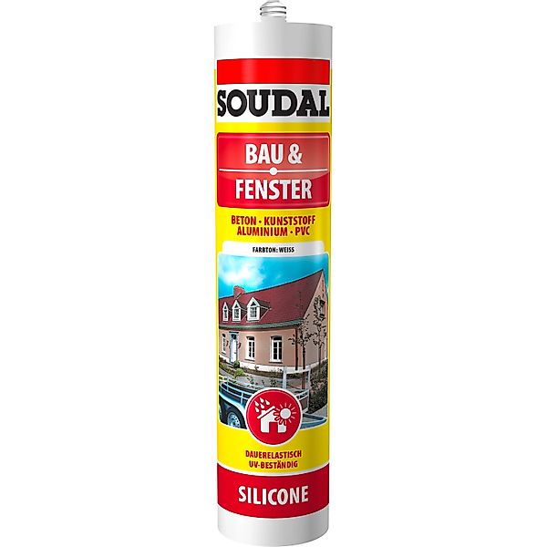 Soudal Bau & Fenster Silikon Weiß 300 ml günstig online kaufen