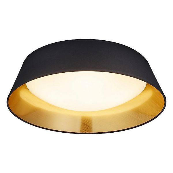 Reality LED-Deckenleuchte R62871879 schwarz weiß gold Stoff Kunststoff H/D: günstig online kaufen