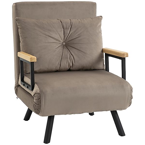 HOMCOM Schlafsofa mit Bettfunktion Verstellbar  63 x 73 x 81 cm günstig online kaufen