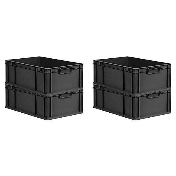 PROREGAL SuperSparSet 4x Eurobox Nextgen Grip HxBxT 22x40x60cm 44 Liter Gri günstig online kaufen