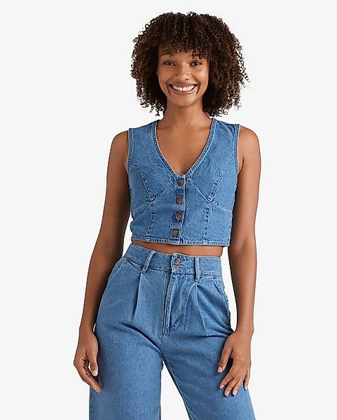 Billabong Crop-Top Indigo Skies - Crop Top aus Jeansstoff für Frauen günstig online kaufen