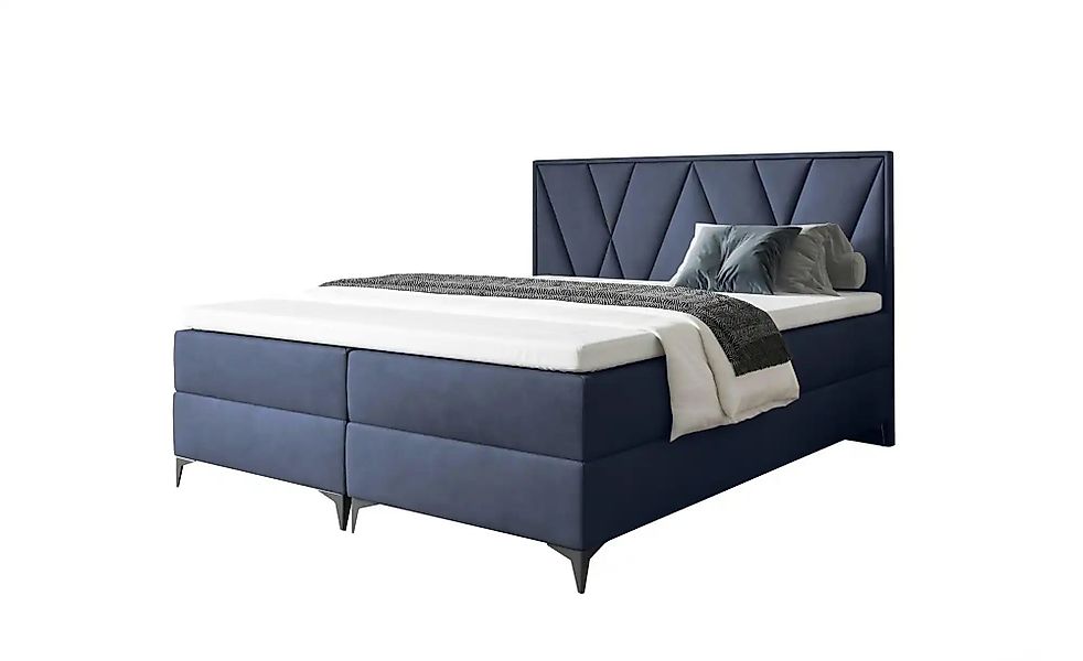 Boxbett 140x200 Schwarz   ¦ blau ¦ Maße (cm): B: 200 H: 110 Betten > Polste günstig online kaufen
