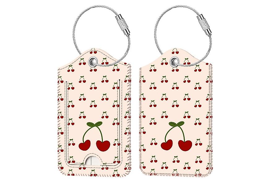 Fintie Gepäckanhänger Kofferanhänger mit Adressschild, Kunstleder Gepäckanh günstig online kaufen