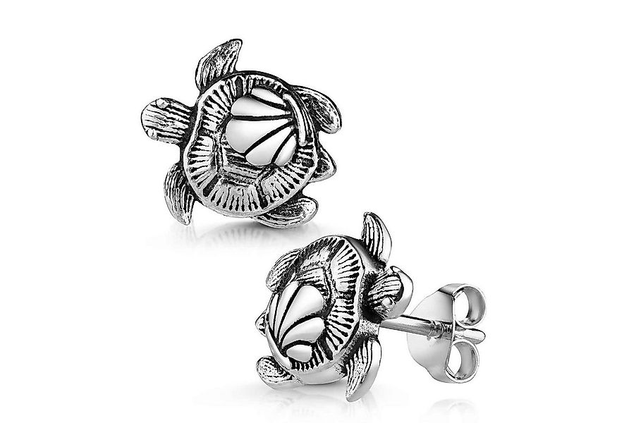 Materia Paar Ohrstecker Schildkröte Turtle mit Muschel antik geschwärzt SO- günstig online kaufen