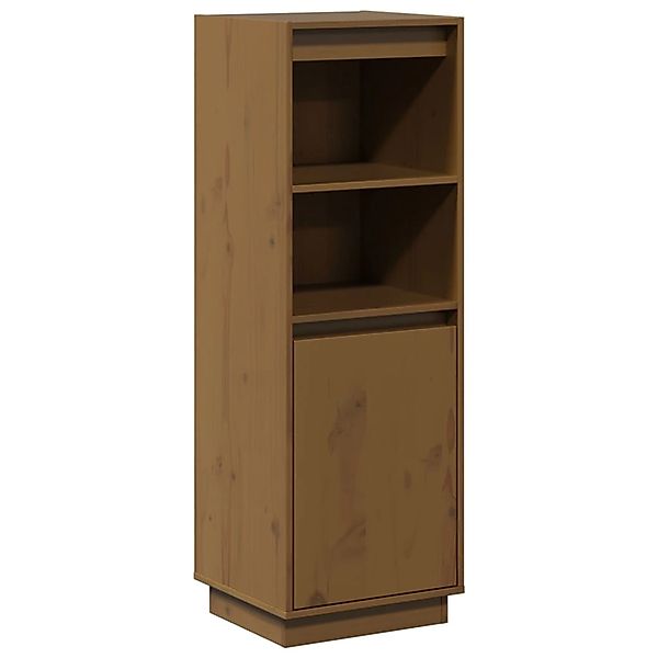 vidaXL Highboard Honigbraun 37x34x110 cm Massivholz Kiefer 813518 günstig online kaufen