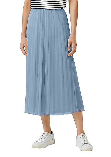 s.Oliver BLACK LABEL Midirock mit Falten und Gummibund günstig online kaufen