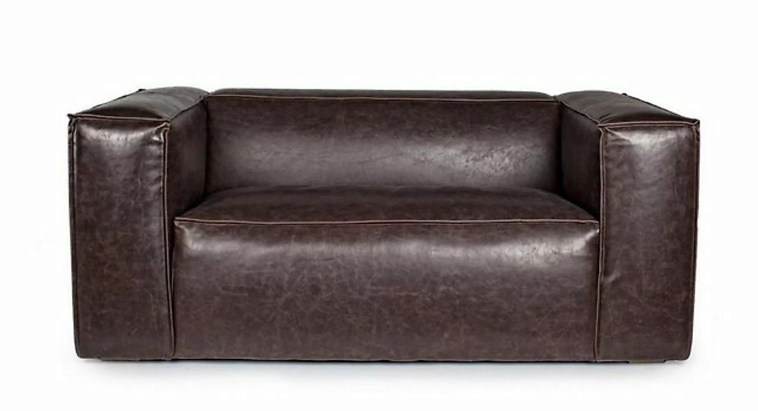 Natur24 Sofa 3-Sitzer Sofa Dakota 166 x 99 x 67,5 cm Polyurethan Braun Couc günstig online kaufen