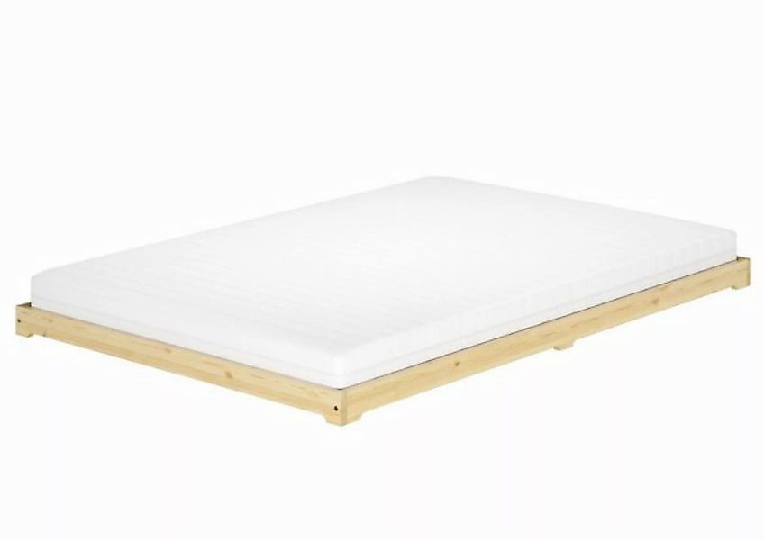 ERST-HOLZ Bett Futonbett Massivholz extra niedrig Kiefer Massivholz 140x200 günstig online kaufen