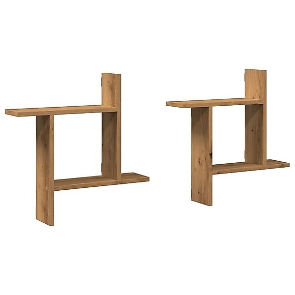 vidaXL Regal Wandregale 2 Stk. Artisan-Eiche günstig online kaufen