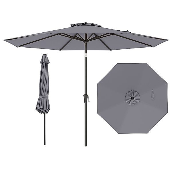 COSTWAY Sonnenschirm Gartenschirm, LxB: 300,00x300,00 cm, günstig online kaufen