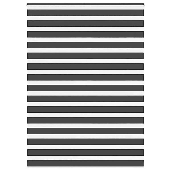 vidaXL Doppelrollo Schwarz 160x200 cm Stoffbreite 155,9 cm Polyester 401427 günstig online kaufen