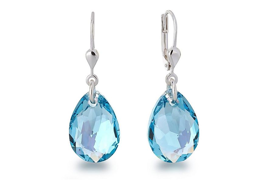 Schöner-SD Paar Ohrhänger Ohrringe hängend mit Pear Cut Kristall Tropfen 16 günstig online kaufen