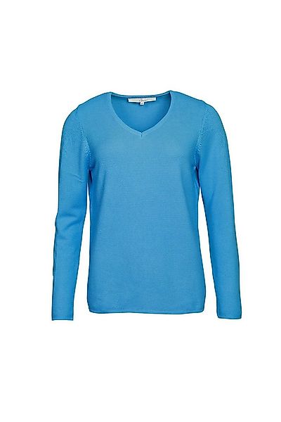 SER V-Ausschnitt-Pullover Pullover Feinstrick mit Struktur W9240200 günstig online kaufen
