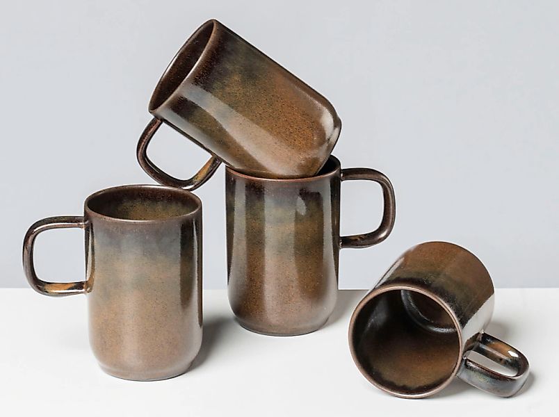 gipfelstück Becher "Glockenklang" Scandi-Style, Reaktivglasur, jedes Stück günstig online kaufen