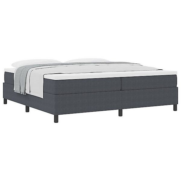 vidaXL Bett Boxspringbett mit Matratze Dunkelgrau 200x200 cm Cordstoff (1-t günstig online kaufen