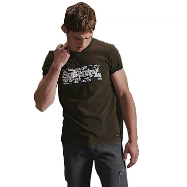 Superdry Core Logo Camo Kurzarm T-shirt M Black günstig online kaufen