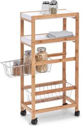 Zeller Present Küchenwagen "Bamboo" mit vier Ablagemöglichkeiten günstig online kaufen