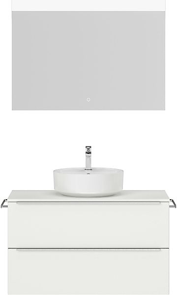 nobilia® Badmöbel-Set »Alvene«, (2 St., vormontiert, mit Soft-Close), inkl. günstig online kaufen