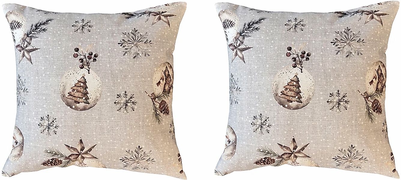 HOME WOHNIDEEN Kissenhülle "FELIZ NAVIDAD" ohne Füllung, Dekostoff bedruckt günstig online kaufen