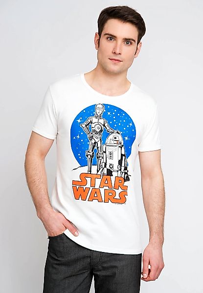 LOGOSHIRT T-Shirt "C-3PO & R2-D2", mit lizenzierten Originaldesign günstig online kaufen