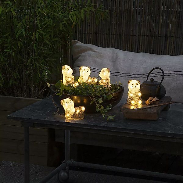 LED-Leuchtfigur Pandabär, 5er-Set als Kette günstig online kaufen