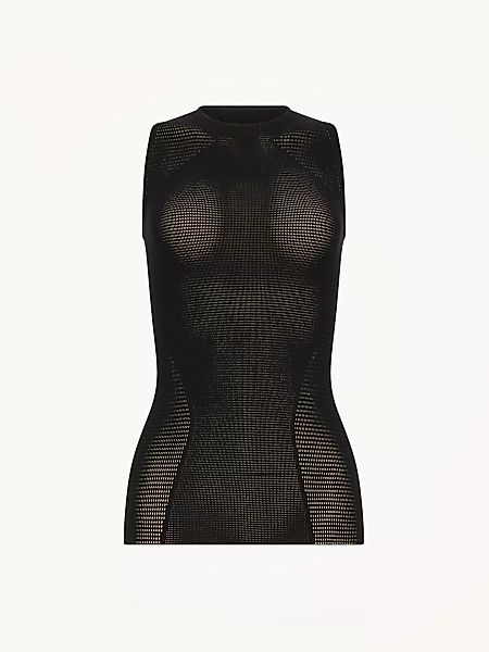 Wolford - Grid Net Top Sleeveless, Frau, black, Größe: XS günstig online kaufen