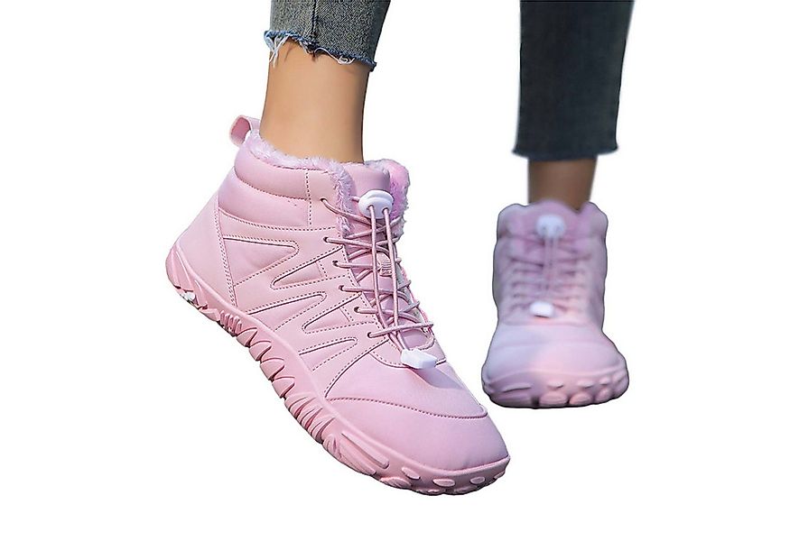 Refttenw Leichte Rutschfeste Barfußschuhe Gefüttert Winterstiefel Wandersch günstig online kaufen