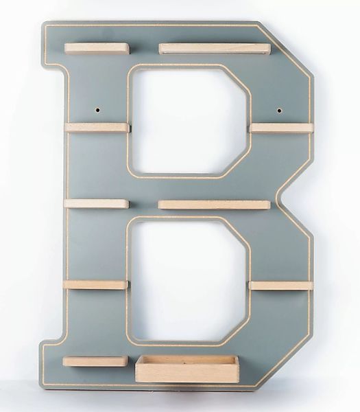 Boarti Wandregal Holz Regal Buchstabe B günstig online kaufen