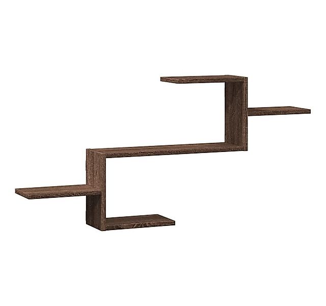 vidaXL Regal Wandregal Braun Eichen-Optik 104x15x49 cm Holzwerkstoff, 1-tlg günstig online kaufen