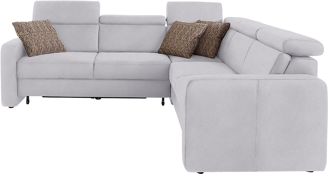 sit&more Ecksofa »Bologna L-Form«, Kopfteilverstellung, wahlweise mit Bettf günstig online kaufen