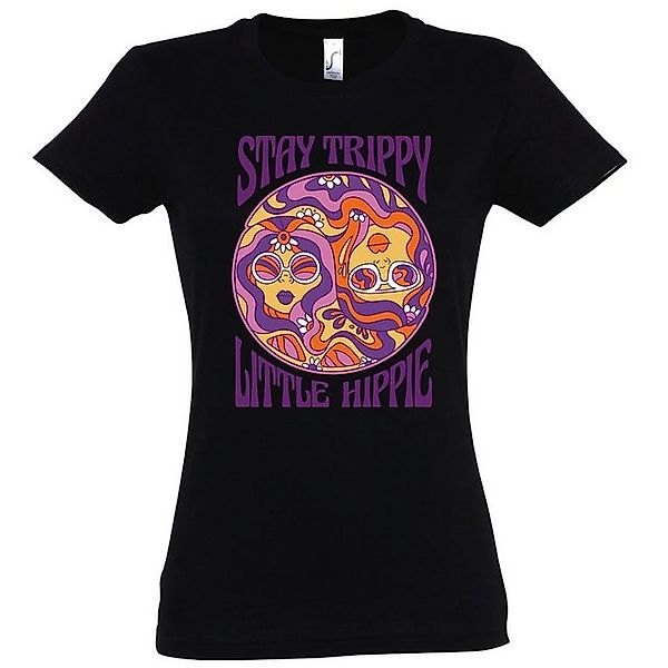 Youth Designz T-Shirt Stay Trippy Little Hippie Damen Shirt mit lustigem Fr günstig online kaufen