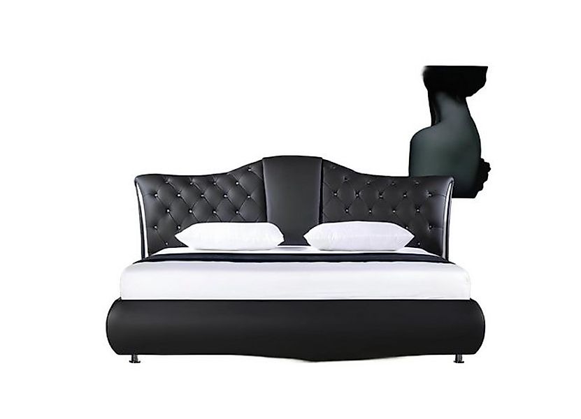 Xlmoebel Bett Chesterfield Bett mit klassischem Design - Doppelbett aus Led günstig online kaufen