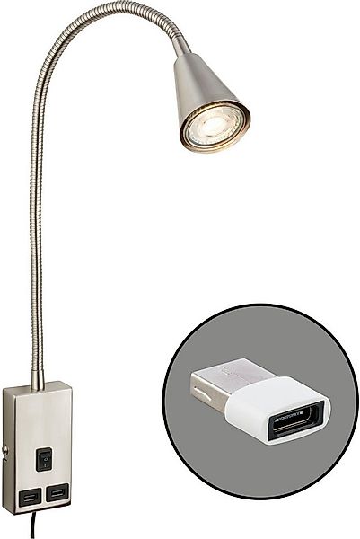 Briloner Leuchten Nachttischlampe JUSTRA Tischlampe günstig online kaufen