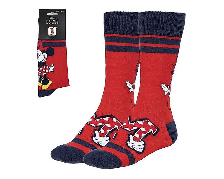 Cerda Socken Disney Minnie Strümpfe Erwachsene Baumwollsocken Größe 36-43 günstig online kaufen