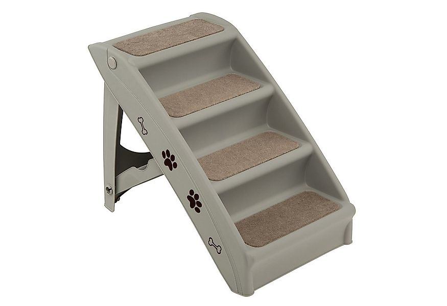 COSTWAY Haustiertreppe, 4-stufige, mit additional support Panel günstig online kaufen