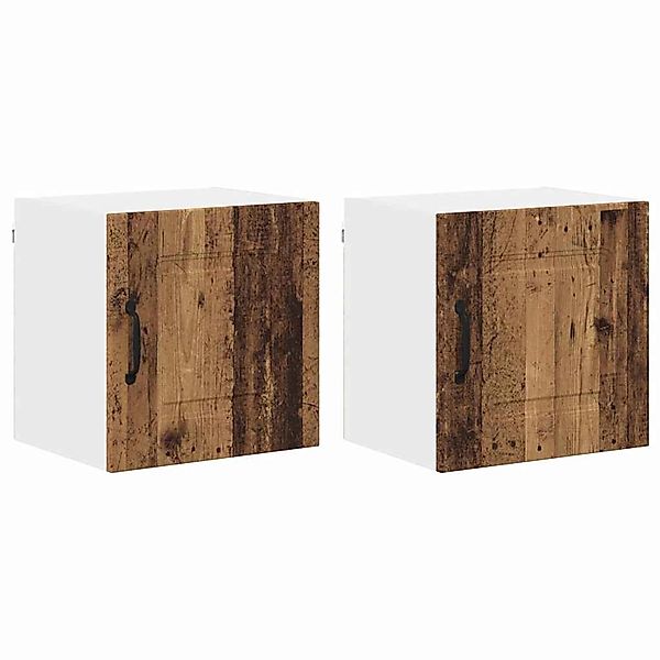 vidaXL Küchenwandschrank 2 Stk Altholz 40 x 31 x 40 cm Holzwerkstoff 884531 günstig online kaufen