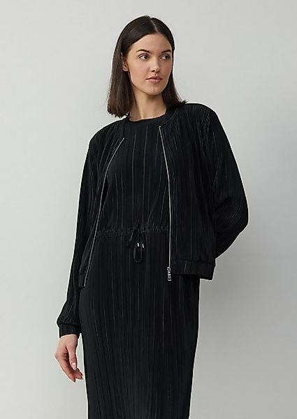 s.Oliver Langarmshirt Plissierter Blouson im Relaxed Fit günstig online kaufen