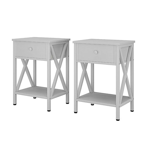 Vicco Nachtschrank Keno, Weiß, 40 x günstig online kaufen
