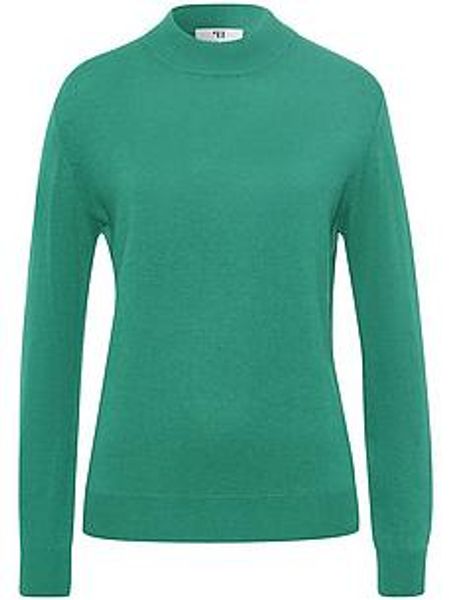 Stehbund-Pullover Modell Sabrina Peter Hahn Seide/Kaschmir grün günstig online kaufen