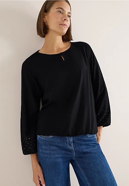 Bluse in Unifarbe günstig online kaufen