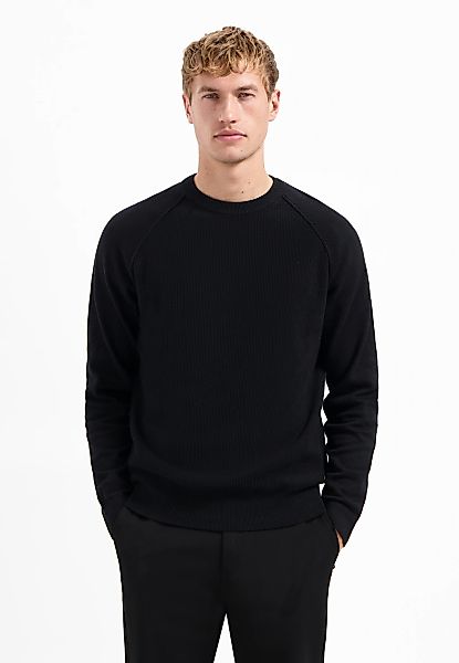 NO EXCESS V-Ausschnitt-Pullover "No Excess Waffelstrickpullover" günstig online kaufen