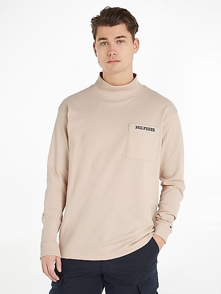 Tommy Hilfiger Langarmshirt MONOTYPE PIQUE POCKET günstig online kaufen