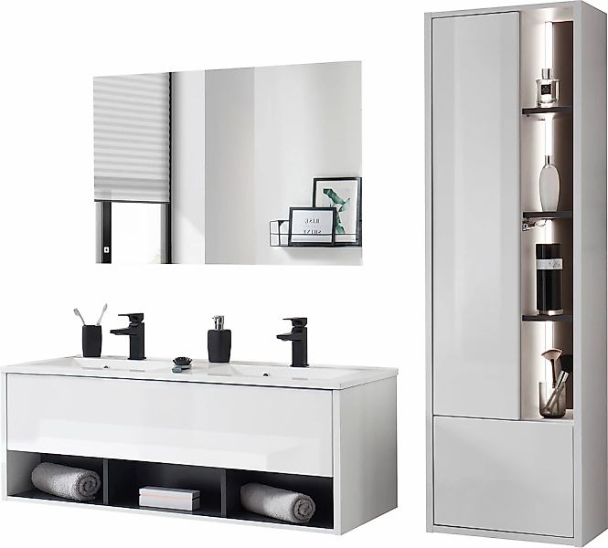 Home affaire Badmöbel-Set "Studio Line, Bad im modernen Design, 3-teiliges günstig online kaufen