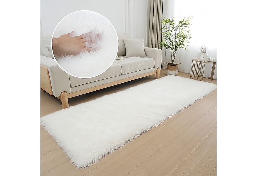 my home Fellteppich Dena, Hochflor Teppiche, rechteckig, Höhe: 60 mm, Kunst günstig online kaufen