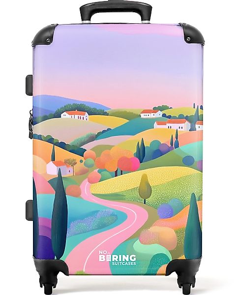 NoBoringSuitcases.com© Hartschalen-Trolley mit leuchtende Räder - günstig online kaufen