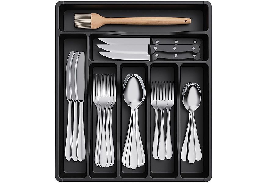 Lifewit Besteckeinsatz Schublade Organizer Küche, 7 Fächern günstig online kaufen