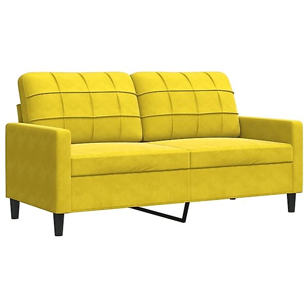 vidaXL 2-Sitzer-Sofa Gelb 140 cm Samt 2153265 günstig online kaufen