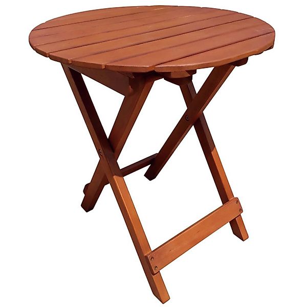 Garden Pleasure Klapptisch Hanford Rund Natur Ø 45 cm günstig online kaufen