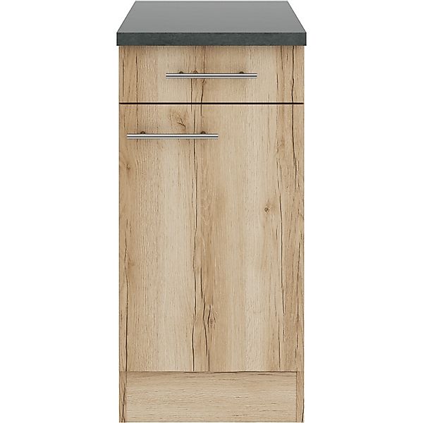 OPTIFIT Livorno290 Küchen-Unterschrank 40 cm Wildeiche Nachbildung günstig online kaufen